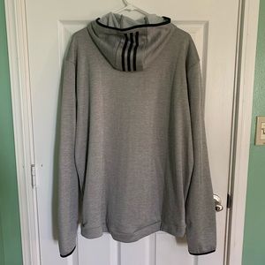 XL Adidas Heather Grey Hoodie, Brand New with Tags